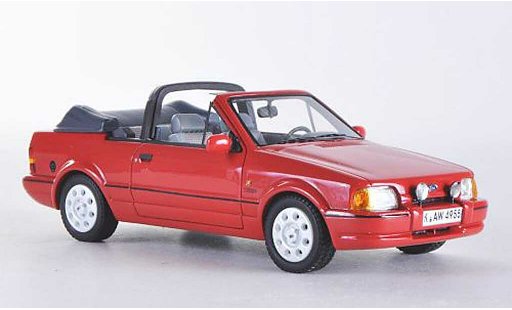 Ford Escort Cabriolet 1/43 Neo MkIV rood 1986 modelauto