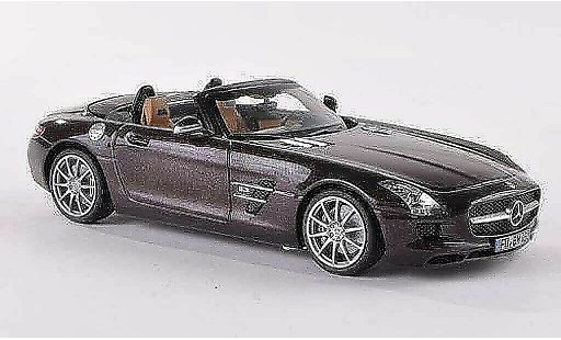 Mercedes SLS Roadster 1/43 Schuco AMG (R197) bruin 2012 modelauto