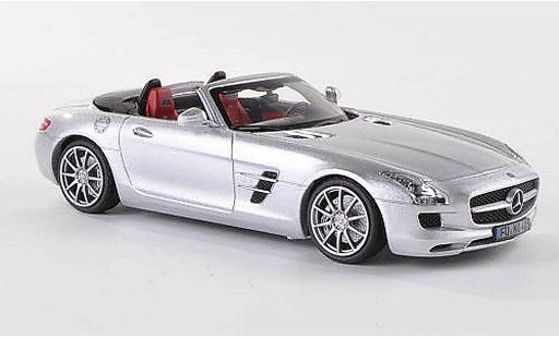 Mercedes SLS Roadster 1/43 Schuco AMG (R197) grijs 2012 modelauto