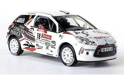 DS Automobiles DS3 R3 1/43 IXO No.18 Total K.Meeke / P.Nagle Rally Mont-Wit Morzine 2010 modelauto