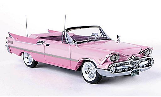 Dodge Custom Royal Lancer Cabriolet 1/43 American Excellence roze/roze gelimiteerd Auflage 500 stuk 1959 modelauto