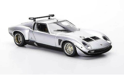 Lamborghini Miura Jota 1/43 FrontiArt SVR grijs 1972 modelauto
