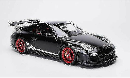 Porsche 911 GT3 RS 1/18 FrontiArt 2010 zwart/wit modelauto