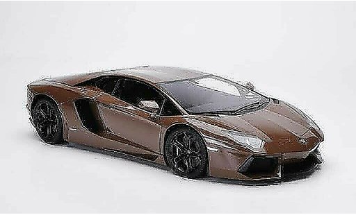 Lamborghini Aventador LP700-4 1/18 FrontiArt bruin 2011 modelauto