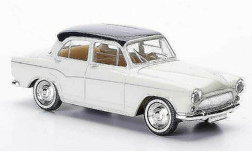 Simca P 60 Base 1/43 Solido beige/blauw 1960 modelauto