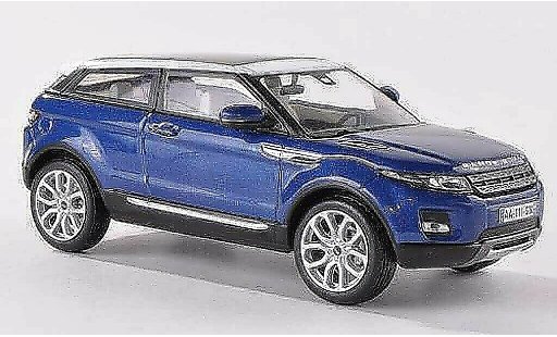 Range Rover Evoque Coupe 1/43 IXO blauw/wit 3-Turer 2011 modelauto