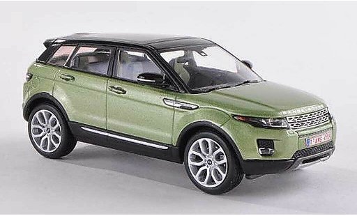 Range Rover Evoque 5 Portes 1/43 IXO -groen/zwart 5- 2011 modelauto