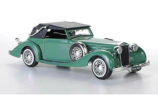 Delage D8-120 Cabriolet 1/43 Solido groen 1939 modelauto