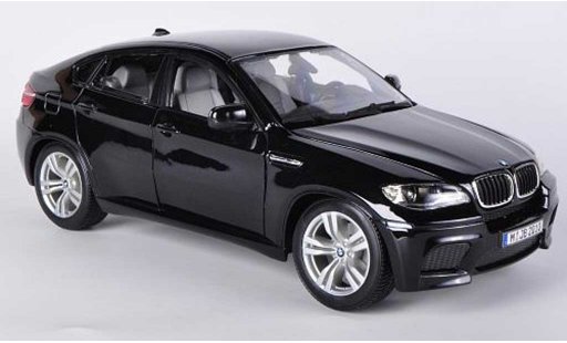Bmw X6 M 1/18 Burago E71 zwart modelauto