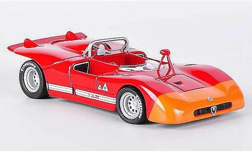 Alfa Romeo 33.3 prototipo 1/43 M4 1971 rood/oranje modelauto