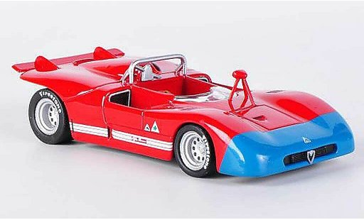 Alfa Romeo 33.3 prototipo 1/43 M4 1971 rood/blauw modelauto