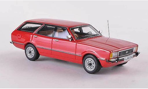 Ford Taunus TC2 1/43 Neo Turnier GL rood 1976 modelauto