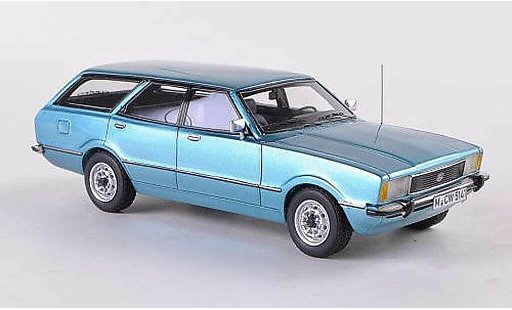 Ford Taunus TC2 1/43 Neo Turnier GL blauw gelimiteerd Auflage 300 stuk 1976 modelauto