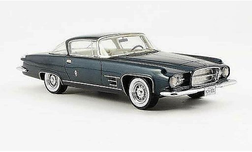 Chrysler Dual Ghia Coupe 1/43 American Excellence L6.4 Hardtop blauw gelimiteerd Auflge 500 stuk 1957 modelauto