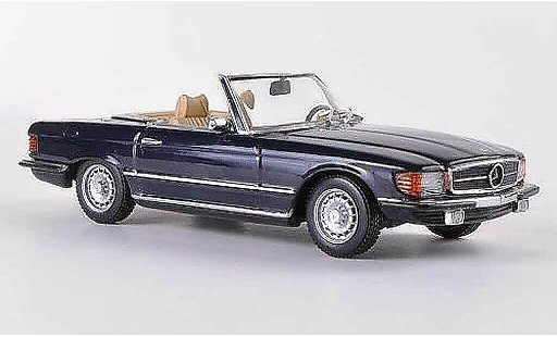 Mercedes 350 Base 1/43 Minichamps (R107) blauw 1971 modelauto