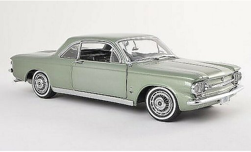 Chevrolet Corvair Coupe 1/18 Sun Star grijs-groen 1963 modelauto