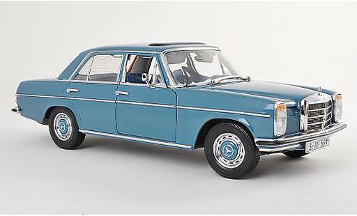 Mercedes 220 Base 1/18 Sun Star (W115) blauw Strich 8 1968 modelauto