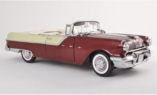 Pontiac Star Chief Convertible 1/18 Sun Star Cabriolet wit/zwart-brun 1955 modelauto