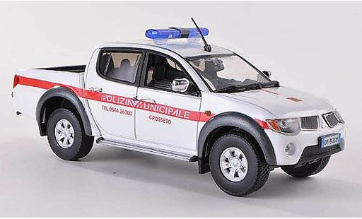 Mitsubishi L200 Base 1/43 Vitesse Polizia Municipale Grosseto Politie (I) modelauto