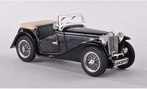 MG TC Base 1/43 Vitesse ougroen zwart RHD modelauto
