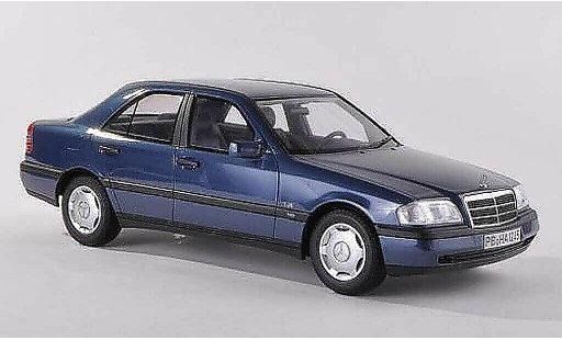 Mercedes Classe C Base 1/43 BoS Models C220 (W202) blauw limitee edition 1.000 1995 modelauto