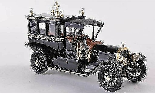 Mercedes 1908 Base 1/43 Rio Bestattungsfahrzeug zwart/gold modelauto