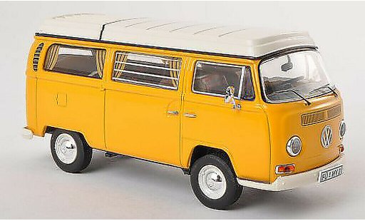 Volkswagen T2 A 1/43 Premium ClassiXXs Camping (neues vouwdak) geel modelauto