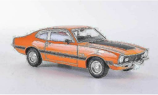 Ford Maverick GT 1/43 Premium X oranje/matzwart Sondermodell gelimiteerd Auflage 500 stuk 1974 modelauto
