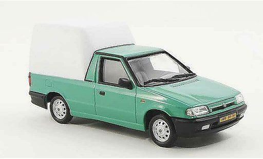 Skoda Felicia Pick-Up 1/43 Abrex groen/wit 1996 modelauto