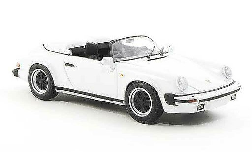 Porsche 911 Speedster 1/43 Minichamps Carrera wit 1989 modelauto