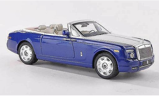 Rolls Royce Phantom 2007 1/43 IXO Drophead Coupe blauw/grijs LHD modelauto