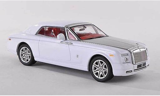Rolls Royce Phantom 2008 1/43 IXO Coupe wit/grijs modelauto