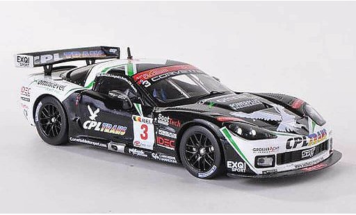 Chevrolet Corvette course 1/43 IXO STI S206 C6 R No.3 CPL Trans 24h Spa 2009 O.Gavin/J.Ruffier/M.Soulet/B.Longin modelauto