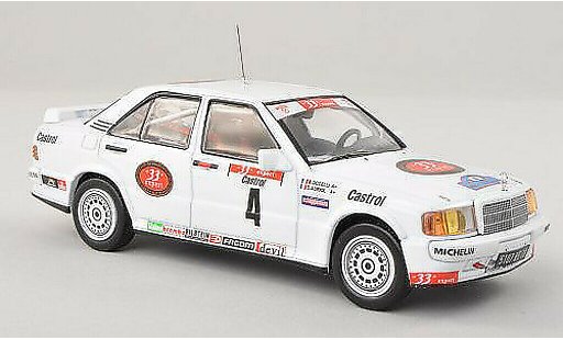 Mercedes 190 DTM 1/43 IXO 2.3-16 No.4 33 Export Tour voiture 1986 D.Auriol/B.Occelli modelauto
