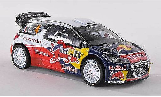 DS Automobiles DS3 WRC 2011 1/43 IXO No.4 Red Bull Monza Rally S.Loeb modelauto