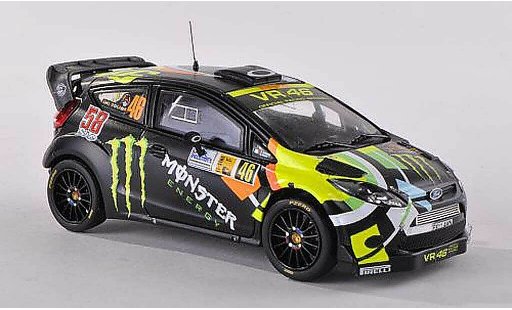 Ford Fiesta WRC 1/43 IXO No.46 Monster Monza Rally 2011 V.Rossi/C.Cassina modelauto