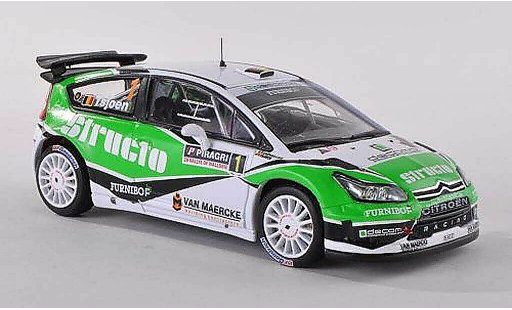 Citroen C4 WRC 1/43 IXO No.1 Structo Rally Wallonien 2011 Tsjoen/Chevaillier modelauto