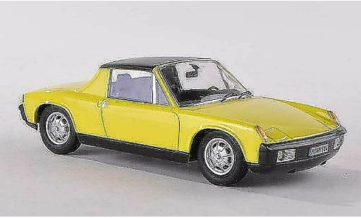 Porsche 914 Base 1/43 Schuco -geel modelauto