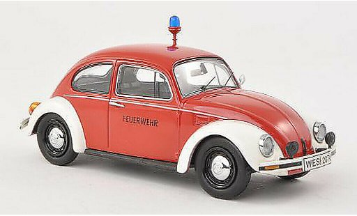 Volkswagen Kafer Base 1/43 Schuco 1200 brandweer modelauto