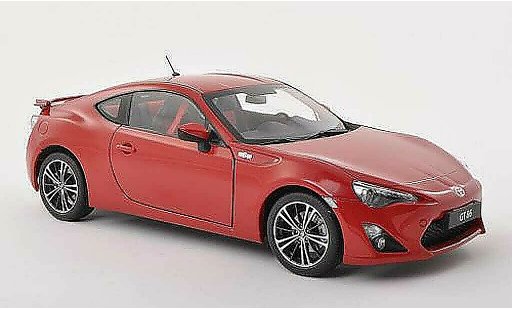 Toyota 86 2012 1/18 Autoart GT (Europa Version/LHD) zwart-rood modelauto