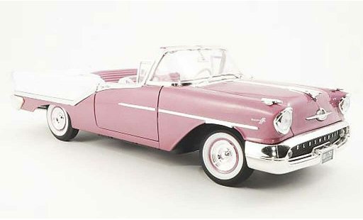 Oldsmobile Super 88 Convertible 1/18 Yat Ming Cabriolet flieder/wit 1957 modelauto
