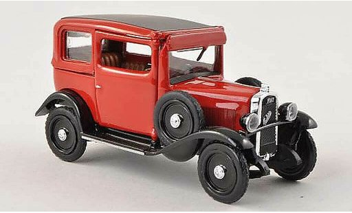 Fiat 508 Balilla 1/43 Rio rood/zwart 1932 modelauto