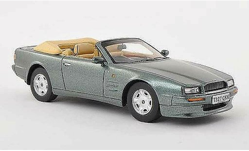 Aston Martin Virage volante 1/43 Spark grijs-groen RHD 1991 modelauto