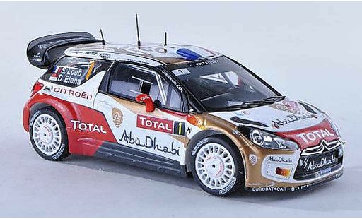 DS Automobiles DS3 WRC 2013 1/43 Spark No.1 Abu Dhabi Rally Monte Carlo S.Loeb/D.Elena modelauto