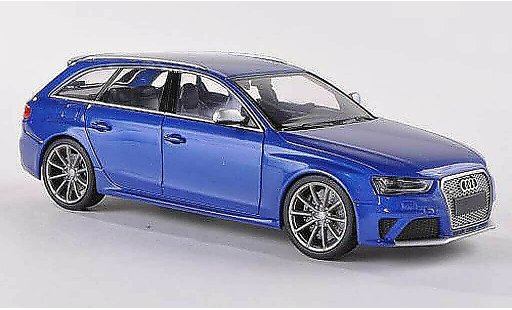Audi RS4 avant 1/43 Minichamps blauw 2012 modelauto