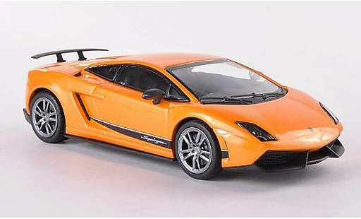 Lamborghini Gallardo LP570-4 1/43 Minichamps Superleggera oranje 2011 modelauto