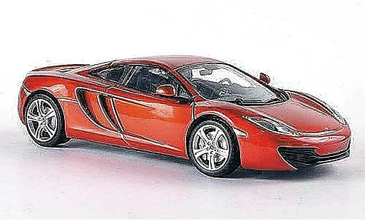 McLaren MP4-12C Base 1/43 Minichamps oranje met Figur 2011 modelauto