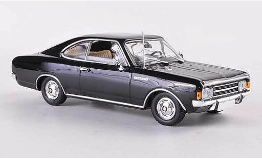 Opel Rekord C 1/43 Minichamps Coupe zwart 1966 modelauto