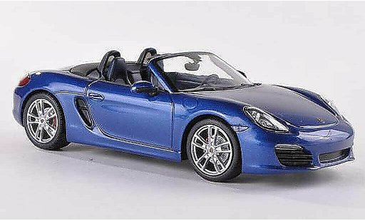 Porsche 718 S 1/43 Minichamps (981) blauw 2012 modelauto