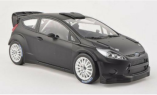 Ford Fiesta WRC 1/18 Minichamps zwart Plain Body Version 2011 modelauto